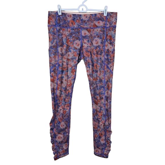 Women's Lululemon "Speed Tight IV" in Checker Blooms Multi Leggings | Size 12 - Picture 1 of 10